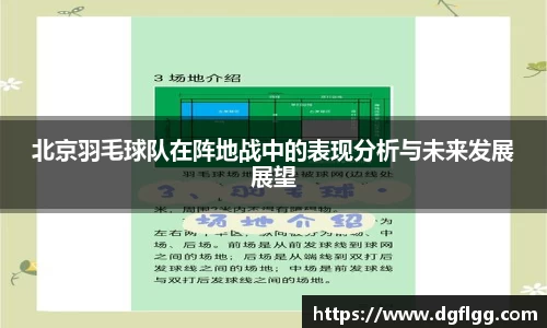 北京羽毛球队在阵地战中的表现分析与未来发展展望